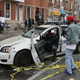 A Baltimore police car destroyed by demonstrators sits in the street near the corner of Pennsylvania and North avenues during violent protests following the funeral of Freddie Gray in Baltimore April 27, 2015.
Chip Somodevilla/Getty Images